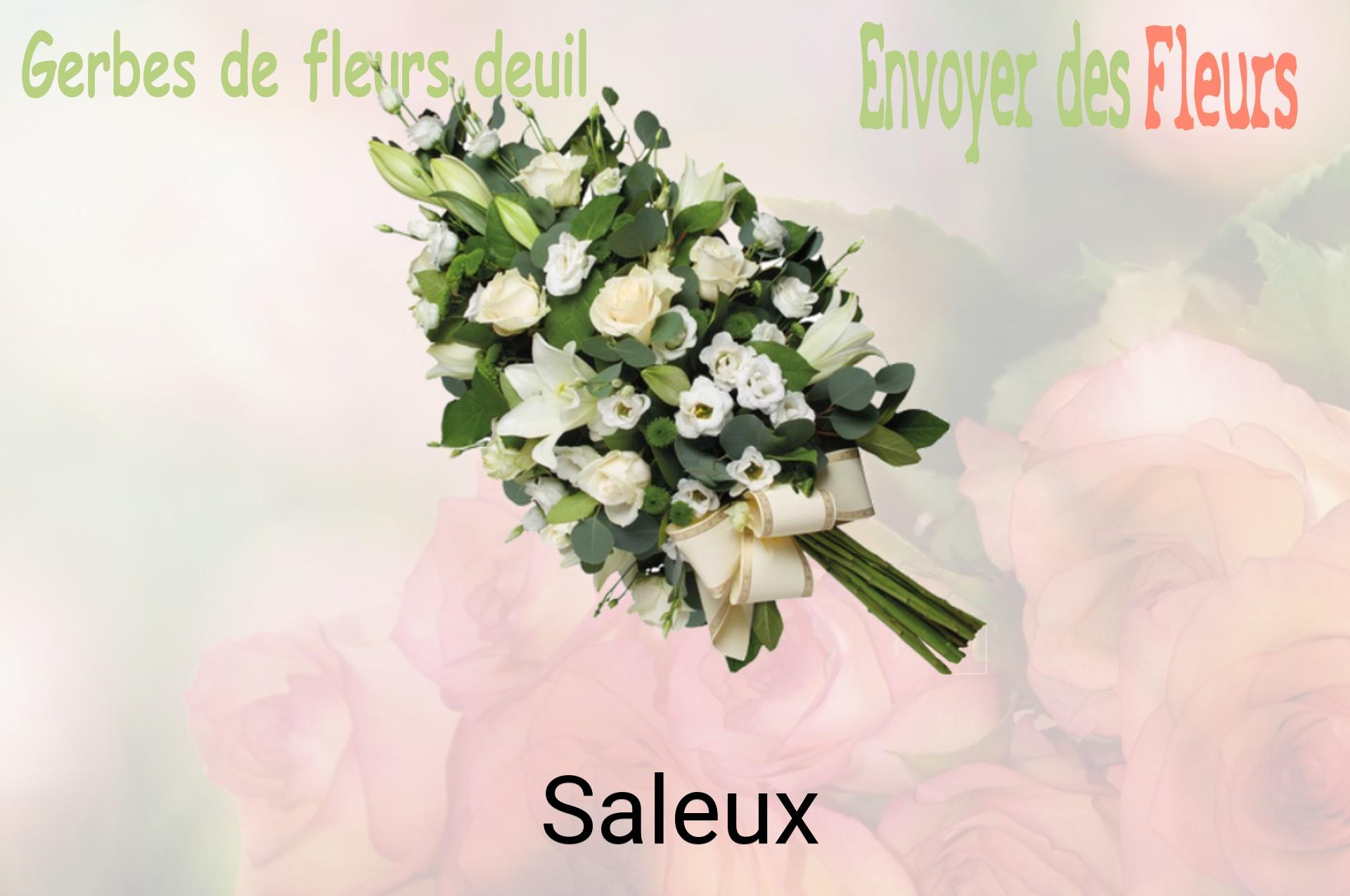 Gerbe de fleurs de deuil livrée à Saleux